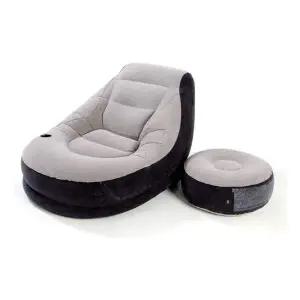 인텍스 에어소파 스툴 세트 그레이 1인용 카우치소파 디자인소파