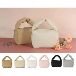 BR42 패딩 미니 캐주얼 누빔 토트 크로스백 여성 겨울