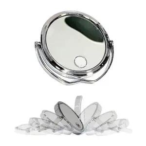 꽃모양받침 3배확대경 일반거울 회전 탁상거울 다용도거울