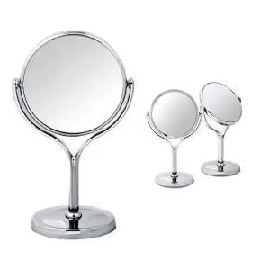메탈프레임 일반확대 양면 탁상거울 다용도거울 메이크업거울