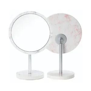 대리석패턴 헤드조절 탁상거울 대형 다용도거울 메이크업거울