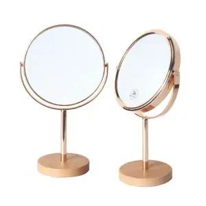 골드프레임 우드받침 양면 탁상거울 다용도거울 메이크업거울