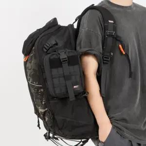 [옷자락]남자 보조가방 방수기능 버클 블랙 가벼운 파우치