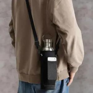 [옷자락]남녀 공용 등산 스포츠 메쉬 수납 물병 케이스 파우치