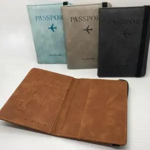 [옷자락]남성 빈티지 여행용 방지 여권지갑