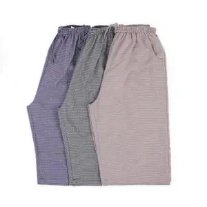[옷자락]남자 여름 홈웨어 포켓 체크 7부 밴딩 바지