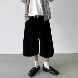 [옷자락]남자 여자 투핀턱 버뮤다 빅사이즈 시밀러룩 반바지