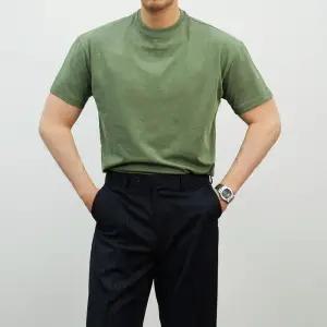 [옷자락]남자 피그먼트 머슬핏 라운드넥 여름 쿨 반팔 티셔츠