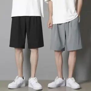 [옷자락]남성 스포츠 쿨링 무지컬러 밴딩 5부 반바지