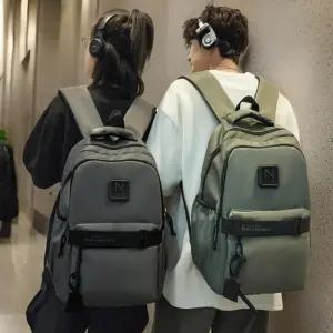 [옷자락]남자 데일리 생활방수 로고 캐주얼 백팩