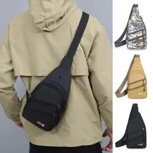 [옷자락]남녀공용 커플가방 스포츠 보조포켓 슬링 크로스백