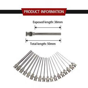 호환 12개/박스  1.5인치 8-30G 304 산업용 스테인리스 스틸 바늘 둔한 끝  금속 글루 디스펜싱