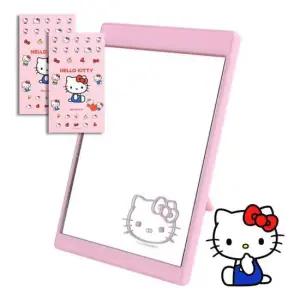 국산 산리오 헬로키티 탁상거울 각도조절 사각 스탠드 거울 키티 각조조절 탁상용 책상 책상용