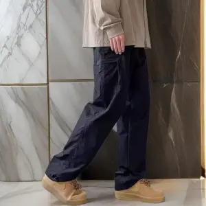 [옷자락]남성 절개라인 아노락 루즈핏 카고 밴딩 바지