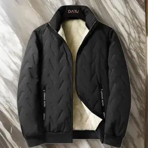 [옷자락]남자 털안감 집업 사선 보온 빅사이즈 패턴 점퍼