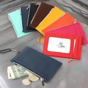 [옷자락]남자 지퍼 지갑형 데일리 카드 심플 목걸이