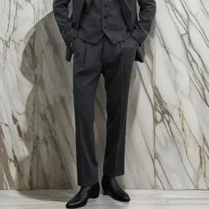 [옷자락]남자 스판 출근룩 정장팬츠 스트레이트 바지