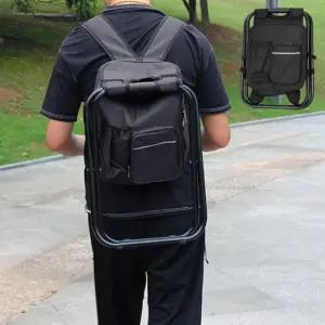 [옷자락]남성 등산백팩 접이식 의자 포켓 폴딩체어 가방