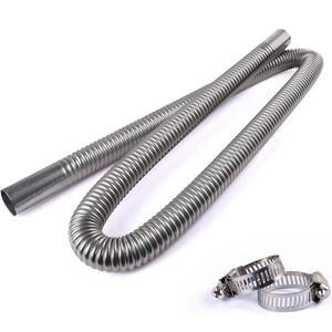 스테인리스 스틸 배기 파이프 유연한 디젤 연장 트럭 발전기 방부 클램프 키트 주차 히터 연료 호환