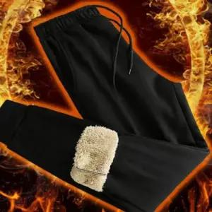 [옷자락]남자 스타일 조거 양모 특 FW 보온 트랙수트 바지