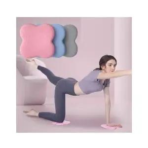 [골드스마일]플라워 요가 쿠션 매트 그레이