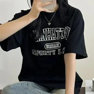 [옷자락]남녀공용 오버핏 탄탄코튼 레터링 반팔 티셔츠