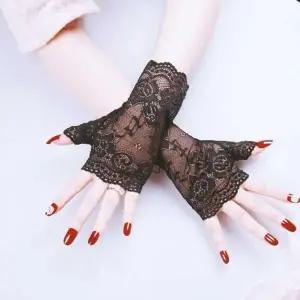 [골드스마일]숏 여성팔토시 플라워 토시 레이스 팔 팔토시 시스루