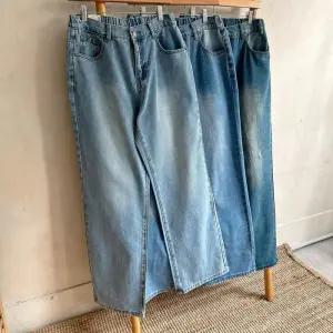 [옷자락]남성 여름용 스트레이트핏 데님팬츠 뒷밴딩 워싱 커플용 청바지