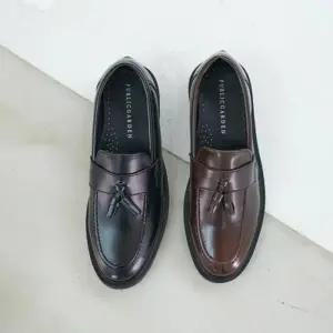 [옷자락]남자 정장 구두 태슬 스티치 클래식 가죽 로퍼