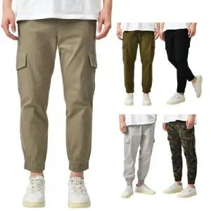 [핫코드]남자 카고 조거 팬츠 밴딩 바지 스판 5컬러 HC8001