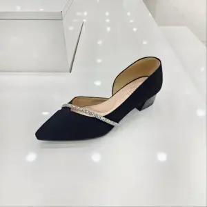 [탠디]by미셸 원단,소가죽소재 안쪽 트임 3cm굽 여성 펌프스 구두 123029 cc6_CC