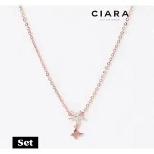 [씨아라][목걸이 팔찌SET] CIARA 14K Dairago 데이지 버터플라이