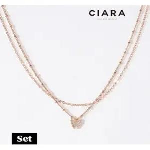 [씨아라][팔찌 목걸이SET] CIARA 14K Chieri 미니버터플라이 투라인