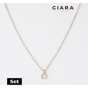 [씨아라][목걸이 팔찌SET] CIARA 14K Maclodio 풀샤이닝 스퀘어링
