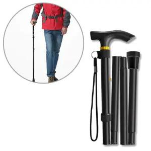 접이식 휴대용 지팡이노인 보조 어르신 어른 할머니 할아버지 길이조절 경량 가벼운