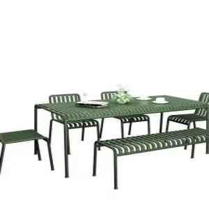 철제 야외 테이블 의자 발코니 세트 다인용 등받이 체어 카페 공원 코나 옥상 벤치세트