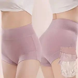 [로즈엘리]3장세트 스킨블랙 하이웨스트 코튼 면팬티 빅사이즈팬티 2026