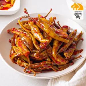 [양념고추지2kg행사][장철군장인]양념고추지1kg 2팩 2세트 구매시 누룽지 증정