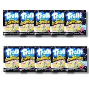 신젤리 트롤리사우어구미캔디 그로우웜즈 10g 10개