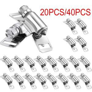 20/40 팩 호스 클램프 패스너 전용 DIY 304 스테인레스 스틸 조정 가능 파이프 웜 랩 수도관