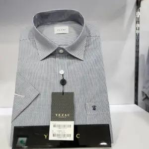 [예작]예작 YJ3MBR211 스트라이프  면 폴리혼방 기본 일반핏  반팔셔츠_SC