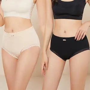 [로즈엘리]4 4 2컬러 8장세트 스킨블랙 심리스 레이스팬티 삼각팬티 2026