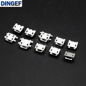 10 가지  각 5PCS 마이크로 USB 여성 4/5PIN DIP B SMT 커넥터 Diy 수리 MP3/4/5 용 호환 잭 테일 Sockect