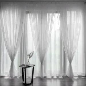 거실 창문 안방 가리개 레이스 암막 바란스 커튼 커텐 쉬폰