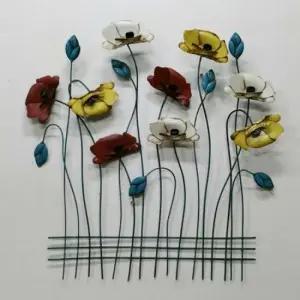 칼라꽃울타리벽장식 벽걸이 장식품 엔틱 인테리어소품 앤틱