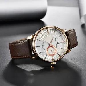 [백스테이]B283WC 세이코무브 소가죽 남자 손목시계