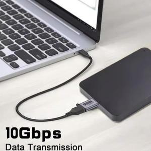 USB C-마이크로 B 연장 어댑터 10Gbps USB3.0 타입C 케이블 연장기노트북 핸드폰 하드 드라이브 디스크 삼