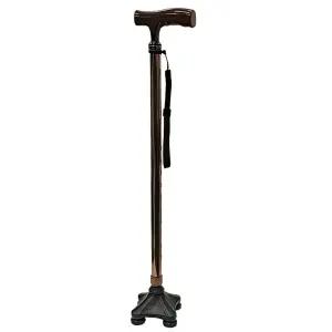 효도 네발 지팡이 4발 환자용 어르신 노인용 할머니 실버 걷기 보조기구 목발 할아버지