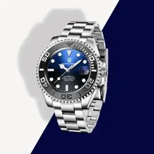 [백스테이]B204WC 세이코무브 오토매틱 남자 메탈 손목시계