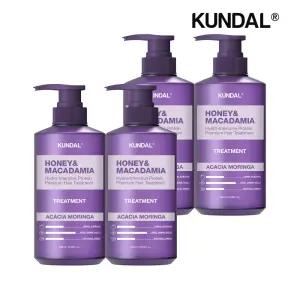 허니 앤 마카다미아 단백질 트리트먼트 아카시아모링가 500ml x4개